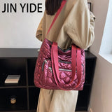 Winter Shoulder Bags Warm Tote Solid Shopper Handbags