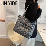Winter Shoulder Bags Warm Tote Solid Shopper Handbags