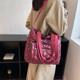 Winter Shoulder Bags Large Capacity Warm Tote Handbag
