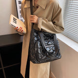 Winter Shoulder Bags Large Capacity Warm Tote Handbag