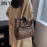 Winter Shoulder Bags Warm Tote Solid Shopper Handbags