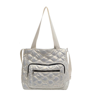 Winter Shoulder Bags Warm Tote Solid Shopper Handbags