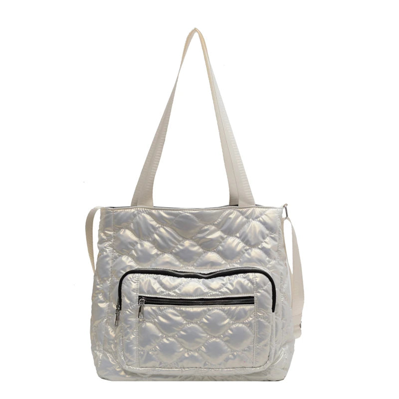 Winter Shoulder Bags Warm Tote Solid Shopper Handbags