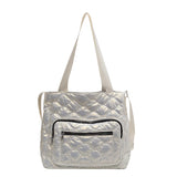 Winter Shoulder Bags Warm Tote Solid Shopper Handbags