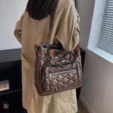 Winter Shoulder Bags Large Capacity Warm Tote Handbag