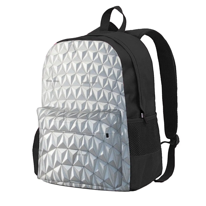 Spaceship Earth 2 Backpacks Men's & Women's Zipper School Bag