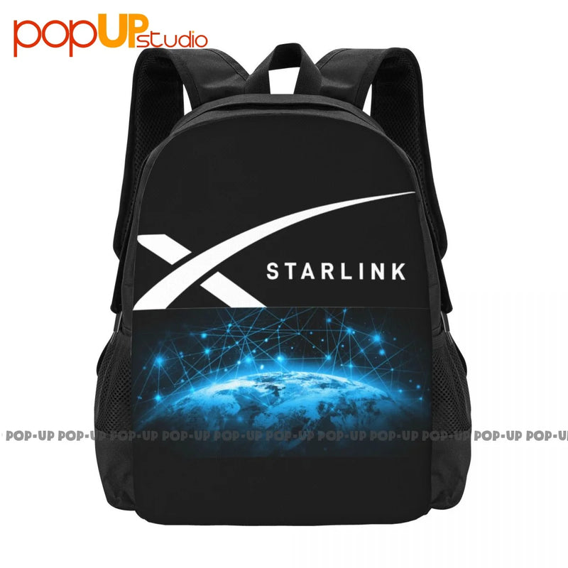 SpaceX Starlink Backpack Large Capacity Print Schoolbag Shopping Bag