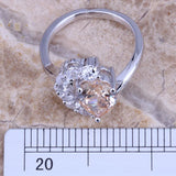 Sparkly Brown Morganite CZ Ring Size 6-9