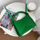 Geometry Pattern Woven Handbag for Women