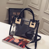 Transparent Jelly Crystal Beach Bag Hand Shoulder Bag