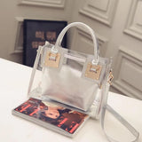 Transparent Jelly Crystal Beach Bag Hand Shoulder Bag