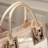 Transparent Jelly Crystal Beach Bag Hand Shoulder Bag