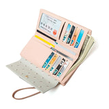 Women's Multi-functional Long Wallet with Wrist Strap
