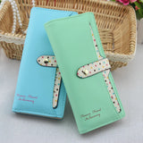 Multi-Card Pull Buckle Women's Wallet Love Long Wallet