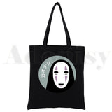 Spirited Away Canvas Print Shopping Bags Girls Life Casual Pacakge Hand Bag