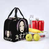 Spirited Away No Face Insulated Lunch Tote Bag for Women