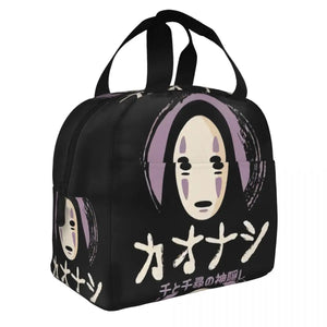 Spirited Away No Face Insulated Lunch Tote Bag for Women
