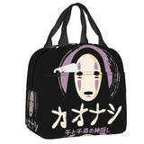 Spirited Away No Face Insulated Lunch Tote Bag for Women