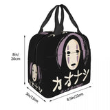 Spirited Away No Face Insulated Lunch Tote Bag for Women
