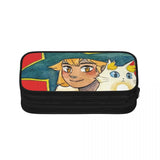 Anime Zipper Pen Bag for Student Stationery Gifts