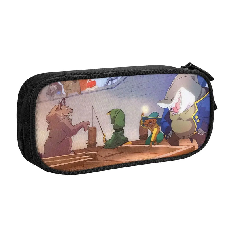 Anime Zipper Pen Bag Student School Stationery Gift