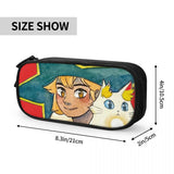 Anime Zipper Pen Bag for Student Stationery Gifts