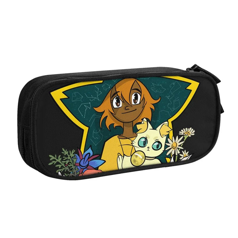 Anime Zipper Pen Bag for School Stationery - Gift