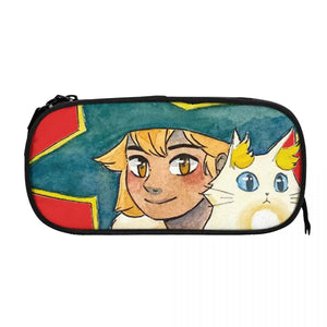 Anime Zipper Pen Bag for Student Stationery Gifts