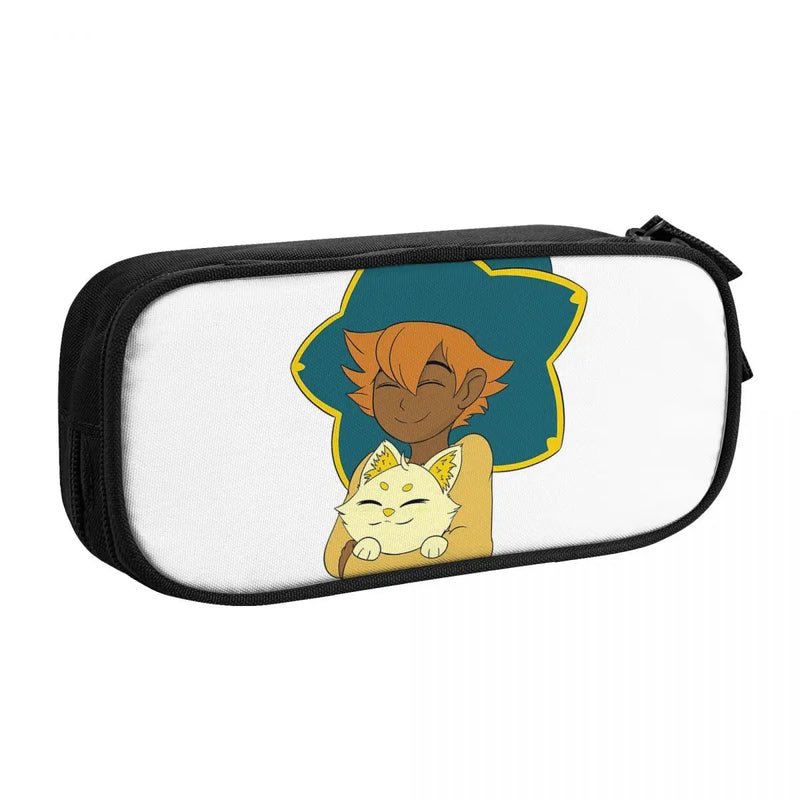 Anime School Pen Bag, Zipper Stationery Case, Gift