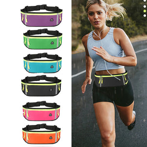 Waterproof Running Waist Bag Gym Fanny Bag Safty Reflective Tape