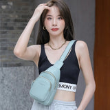 Women's Sports Casual PU Leather Waist Pack Crossbody Bag