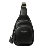 Women's Sports Casual PU Leather Waist Pack Crossbody Bag
