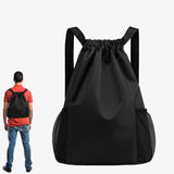Sports Drawstring Backpack String Bag Sackpack Gym Swim Beach Women Men