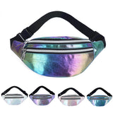 Colorful Laser PU Fanny Pack Waist Bag for Travel
