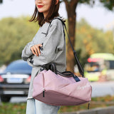 Sports Gym Bag Female Dry Wet Separation Shoe Position Training Yoga Bag