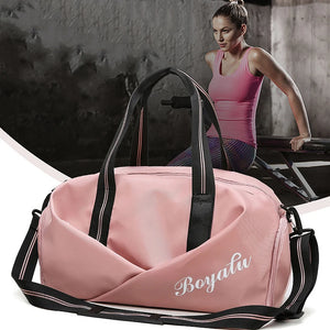 Sports Gym Bag Female Dry Wet Separation Shoe Position Training Yoga Bag
