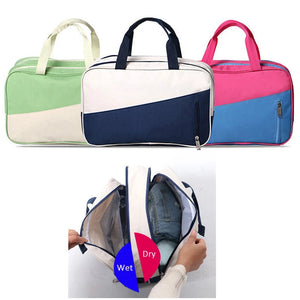Sports Travel Tote Gym Handbag Wet Dry Separation Swim Bag Beach Bag