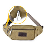 Canvas Hidden Anti-theft Chest Bags Body Running Cycling Crossbody Bag