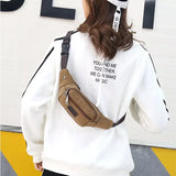 Canvas Anti-theft Waist Pack for Men Women