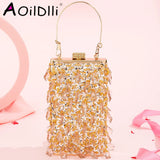 European Embroidery Beaded Evening Bag Heavy Industry Banquet Dress Clutch