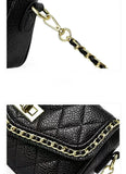 Women's Diamond Chain Bag Multifunctional Leather Ladies Bag