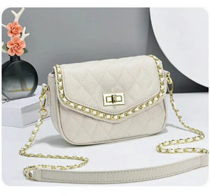 Women's Diamond Chain Bag Multifunctional Leather Ladies Bag