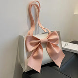 Spring Autumn Bag Portable Women Bags Big Bow Shoulder Square Bag