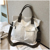 Canvas Tote Bag Women's One-Shoulder Handbag