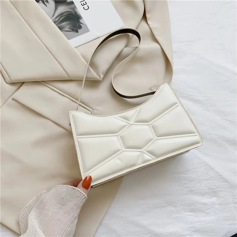 Ruched Vintage Shoulder Bag Women Handbag
