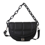 Spring Chain Shoulder Bag Crossbody Saddle Bag