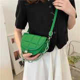 Spring Chain Shoulder Bag Crossbody Saddle Bag