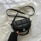 Spring Chain Shoulder Bag Crossbody Saddle Bag