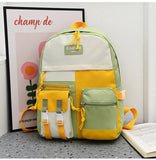 Spring Canvas Backpack Women Harajuku School Student Backpack