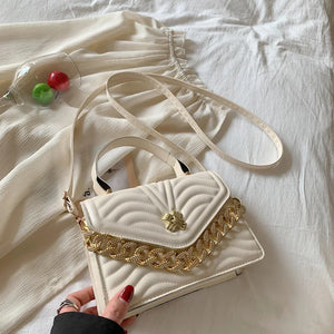 Spring Chain Handbags Casual Messenger Bag Solid Small Square Bag